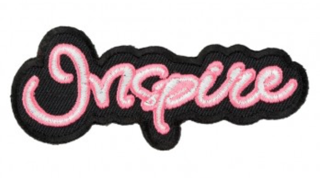 Inspire Script Pink White Patch